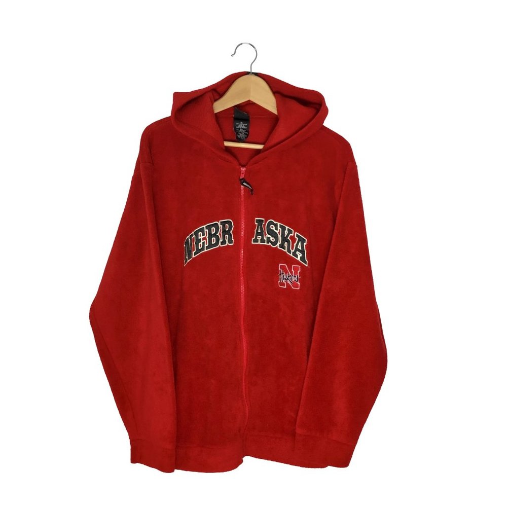 Vintage Starter Nebraska Huskers Zip-Up Hoodie